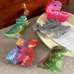 Grote Dinosaurus Haarspelden met Sterke Grip voor Dik en Dun Haar — thumbnail 3