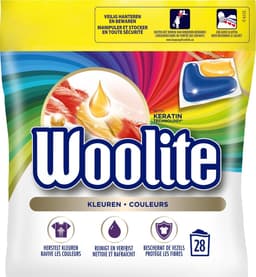 Woolite Kleuren Wasmiddel voor Gekleurde Was met Keratine - 28 Capsules — thumbnail 2
