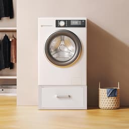 Equivera Wasmachine Verhoger - Wasmachine Verhoger Met Lade - Wasmachine Sokkel - Wasmachine Opbouwmeubel - Wasmachine Kast - Wasmachine Ombouw - Wasmachine Meubel — thumbnail 4