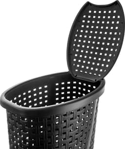Wasmand Plastic Zwart 45 l - Opbergmand - Mand - Wassorteerder — thumbnail 2