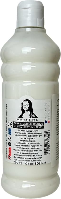 SÜDOR Textielmedium 500 ml. maakt van acrylverf textielverf, verbetert de hechting van acrylverf op stoffen. Wasmachinebestendig, wasbestendig. Textielverf medium, stofverf medium — thumbnail 1