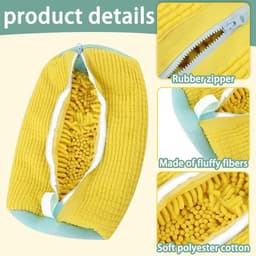 Schoenwaszakken, 2 stuks herbruikbare schoenwaszakken, schoenwaszak, wasmachine, waszak Schoenen, schoenwaszak, waszak, wasnet met borstels, voor wasmachine — thumbnail 5