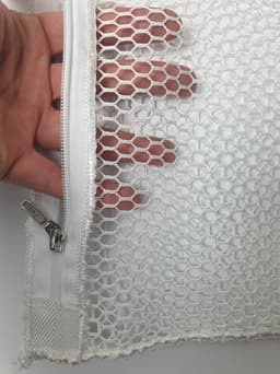 Wasnet 60x90 cm - Met ritsafsluiting - Wit - professionele stomerij kwaliteit — thumbnail 2
