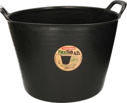 Excellent Houseware Flexibele wasmand - zwart - 40 liter - kunststof - 50 x 45 cm - met handvatten — thumbnail 3