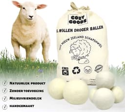 CozyGoods droger ballen - Drogerballen - 6 stuks XL - Wasballen - Wasverzachter - Herbruikbare Drogerballen – Droogt de was sneller — thumbnail 2