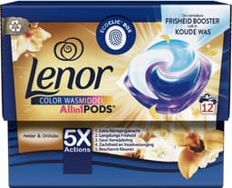 Lenor All in 1 Wasmiddel Pods - Gouden Orchidee - Waspods - 4 x 12 Wasbeurten Voordeelverpakking — thumbnail 2