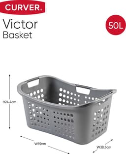 Curver Victor Wasmand - 50L - Zilver — thumbnail 2