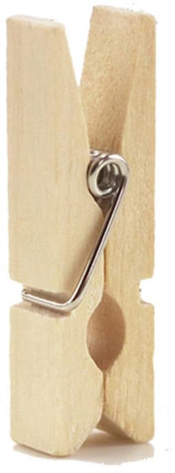Decopatent - 10 Stuks Mini Fotoknijpertjes - 35mm Lang - Kaartknijpertjes - Kleine mini wasknijpers - Hout - Kaarten Kerstkaart knijpers - Houten clips voor fotos — thumbnail 4
