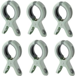 6 stuks Strandhanddoekclips - Plastic Quiltclips - Knijpers - Grote Wasknijper Handdoekknijpers - Winddicht - Groen - Voor dagelijks wasgoed, strandhanddoek, badhanddoek, beddengoed en dikke kleding — thumbnail 1