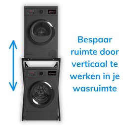 ACAZA Wasmachine Verhoger - Wasmachine Kast - Wasmachine Ombouw - Metaal - Zwart — thumbnail 5