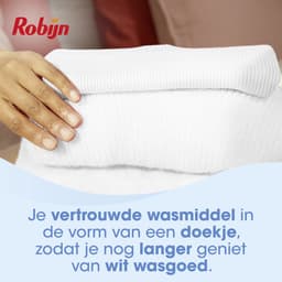 Robijn -Stralend Wit Wasmiddeldoekjes - 160 wasstrips - Voordeelverpakking — thumbnail 4