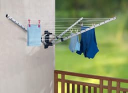 wasdroogrek met grote capaciteit opgewaardeerde versie, droogrek kleding, waslijn roestvrij staal, vouwen binnen en buiten — thumbnail 1