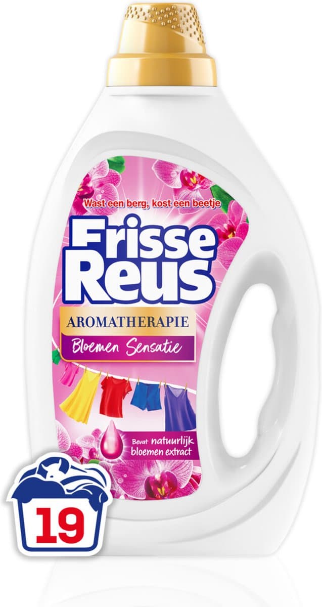 Witte Reus Wasmiddel Frisse Reus Gel Orchidee 19 Wasbeurten 855 ml — afbeelding 1