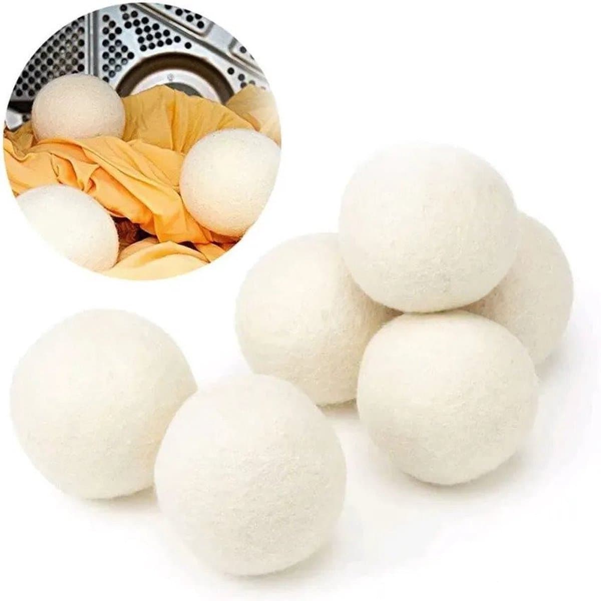 6 Energie besparende XL Drogerballen - 6 stuks - Duurzame Wasballen - Droogballen voor wasdroger - XL Drogerballen - Ecologisch — afbeelding 1