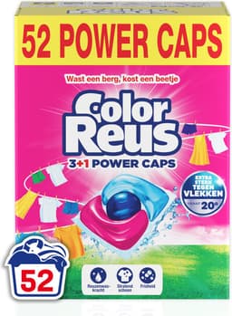 Color Reus Power Cap - Wasmiddel Capsules - Gekleurde Was - Voordeelverpakking - 52 Wasbeurten — thumbnail 1