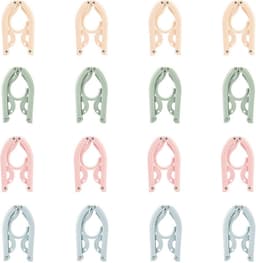 16 Opvouwbare Reiskleerhangers - Multifunctionele Hangers Voor Reizen, Camping, en Thuis — thumbnail 1