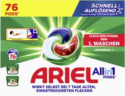 Ariel All in 1 wasmiddel Universele+ 76 PODS — thumbnail 3