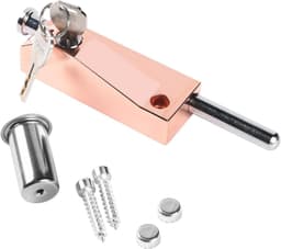 Multifunctional Garage Door Lock Universal Door Lock 2 Keys - Rose Gold, Indoor & Outdoor Delivery — thumbnail 1