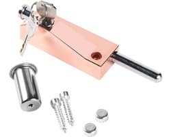 Multifunctional Garage Door Lock Universal Door Lock 2 Keys - Rose Gold, Indoor & Outdoor Delivery