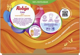 Robijn Wasmiddel - 3-in-1 Wascapsules - Color - 3 x 26 stuks - 78 Wasbeurten - Voordeelverpakking — thumbnail 4