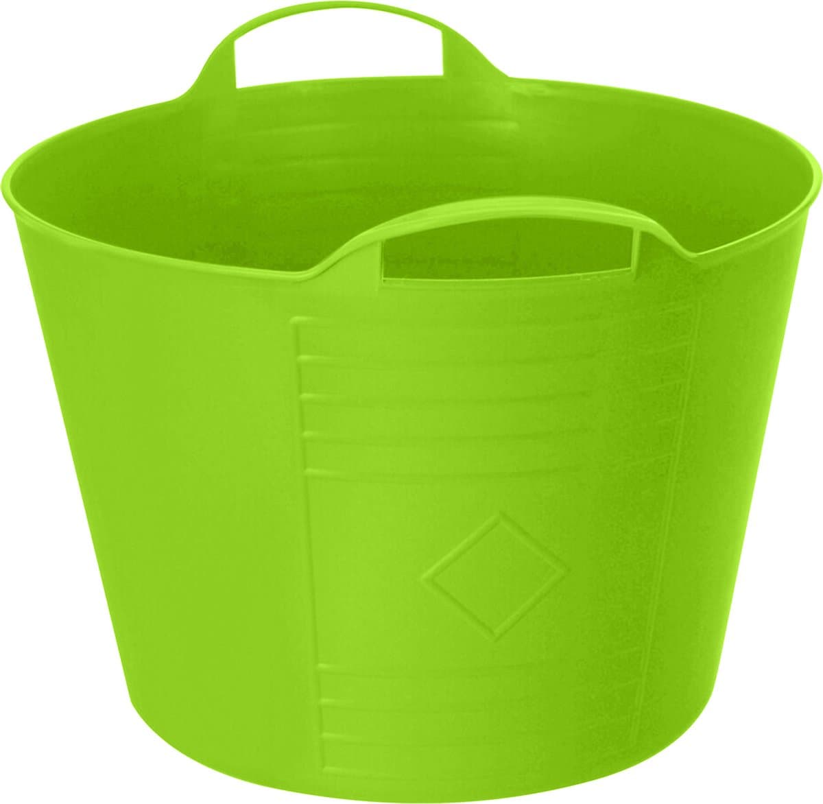 Excellent Houseware Flexibele emmer - groen - 27 liter - kunststof - 40 x 35 cm — afbeelding 1
