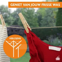 LaundrySpecialist Waslijn - Waslijndraad - Wasdraad - Waslijndraad met stalen kern - 50 meter met stalen kern - Transparant — thumbnail 5
