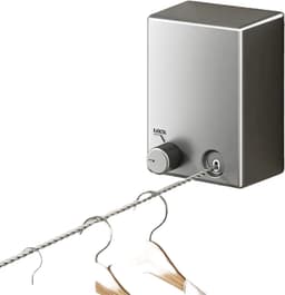 Flipflop Club® Waslijn In- en uittrekbaar | max. 4,2 meter | Stevig Waslijndraad – Wasdraad – Uittrekbare waslijn – Alternatief voor wasrek / compact wanddroogrek – Ruimtebesparend – Klein droogrek - Met of zonder boren - ideaal voor Studentenkamer — thumbnail 1