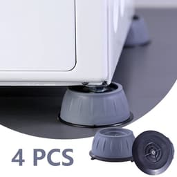 Trillingdempers Wasmachine 4 stuks - Trillingdempers - Wasmachine accessoires - Wasmachine voetjes - Anti trillings - Schokdempers wasmachine - Antislip rubber - Non slip - Anti-vibratiemat - Extra dik - Wasmachine - Droger - Koelkast — thumbnail 1