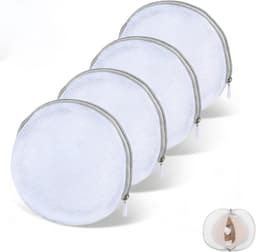 Pakket van 4 kledingfillets voor bh en onderkleding, halfronde zakken 18x16 cm, beschermen de gevoelige kleding voor de wasmachine — thumbnail 1