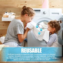 12 stuks herbruikbare haarvangers voor wasmachine - voor honden en katten - voor het verwijderen van dierenharen en pluisjes voor kleding - blauw — thumbnail 5