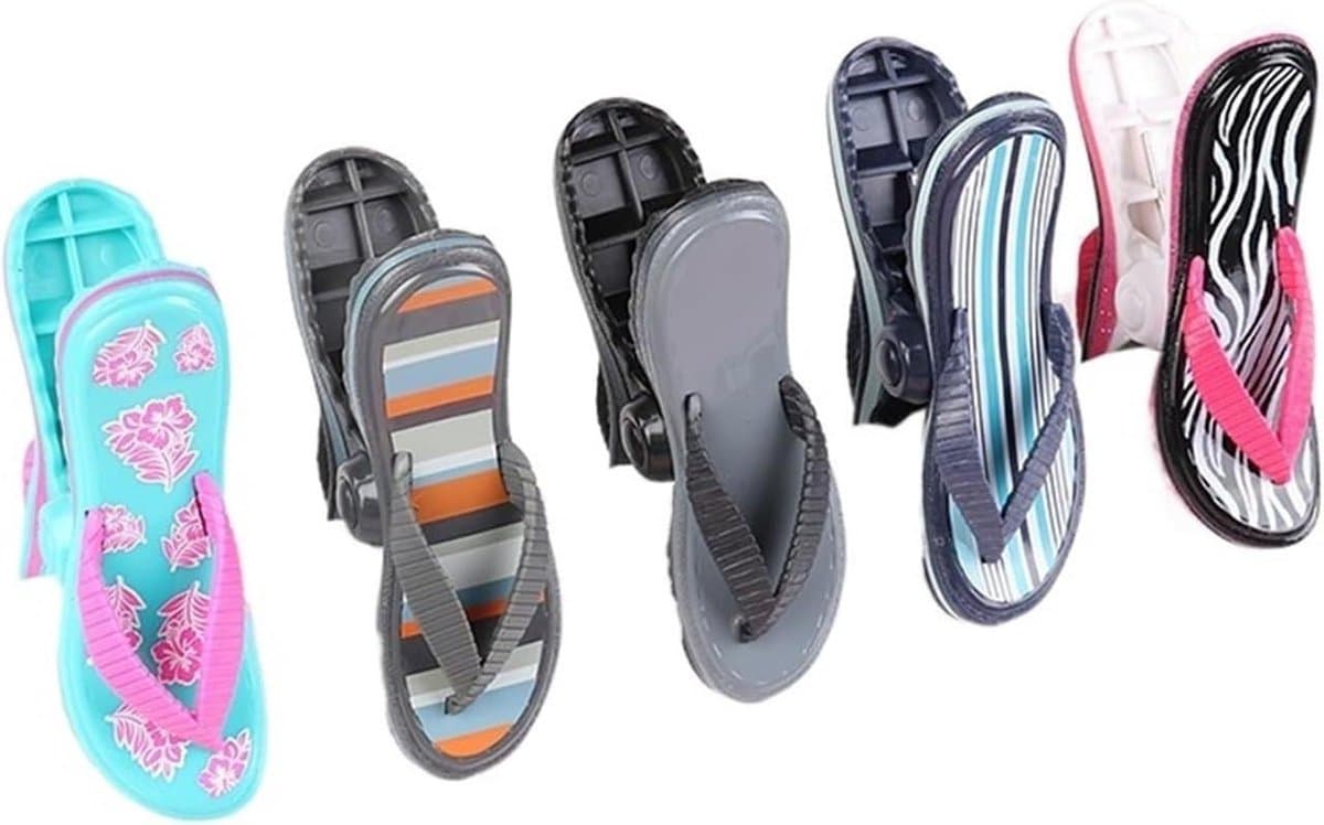 1 ST Plastic Strandlaken Clips Decoratieve Wasknijpers Pins Maat Droogrekken Opwaaiveer (Color : 1pc Random, Size : One size) — afbeelding 1