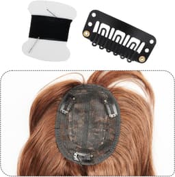 Dailygoods- Pruikclips 50 stuks - U-vormige Metalen Clips - Haarverlengingen - Siliconen Bescherming - Koolstofstaal - 3,3 x 1,6 cm - Haarklemmen — thumbnail 2