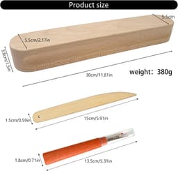 Naad Rippers Kleppers Klepel Set Multifunctionele Houten Naad Presser Tool Naaien Tool Voor Strijken Naaien En Quilten Houten Klepel Kleppers Drukken Tool Naad Rippers Voor Quilten Strijken — thumbnail 4