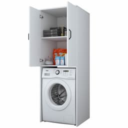 KD110 Wasmachinekast | 100% MELAMINE | Wit - Emob - Wasmachine Ombouw - Wit - Melamine; Spaanplaat — thumbnail 5