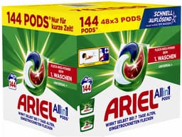 Ariel All in 1 wasmiddel Universele+ 144 PODS — thumbnail 1