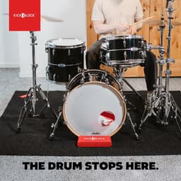 Drum Anchor - Bass Drum Stabilizer - Voorkomt Verschuiven - Ultra-Grip Technologie - Lichtgewicht 153g - Baksteen Rood — thumbnail 2