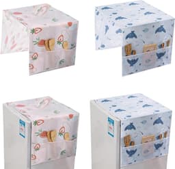 Multifunctionele Stofhoes voor Koelkast en Wasmachine met Opbergzak - 2 Stuks, Bescherming tegen Stof en Vuil — thumbnail 1