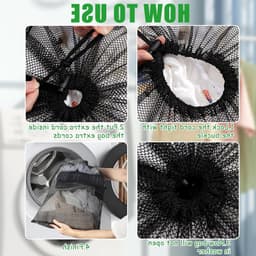Extra grote wasnetzakken 70x90cm - 2 stuks, ideaal voor het wassen van delicate kleding, ondergoed en blouses, geschikt voor wasmachines en reizen — thumbnail 2