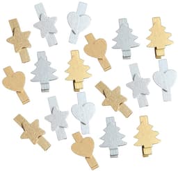 Dailygoody - Houten wasknijpers - Decoratieve klemmen - Klein formaat — thumbnail 2
