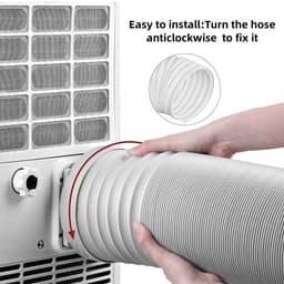 Dailygoods- Afvoerslang 150 mm - Flexibele PVC - Draagbare Airconditioningslang - Geschikt voor Droger/Airco - Duurzaam/Schokbestendig - Op maat te snijden 3 m - Ventilatieslang — thumbnail 2