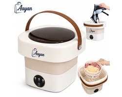 Mini Opvouwbare Wasmachine 11L – Draagbare Reiswasmachine met Centrifugefunctie – Compact voor Kleding, Ondergoed en Camping – mini wasmachine – opvouwbare wasmachine – draagbare wasmachine – wasmachine voor babykleding – mini wasserette – 53868