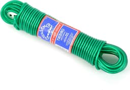 Kledinglijn - Waslijn PVC - Buiten Droge Kleding - Verstevigd Materiaal - 15 meter - Groen — thumbnail 1