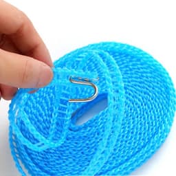 Waslijn - Drogrek - Kleding Drogen - Windproof Ontwerp - 5 Meter - Blauw — thumbnail 2