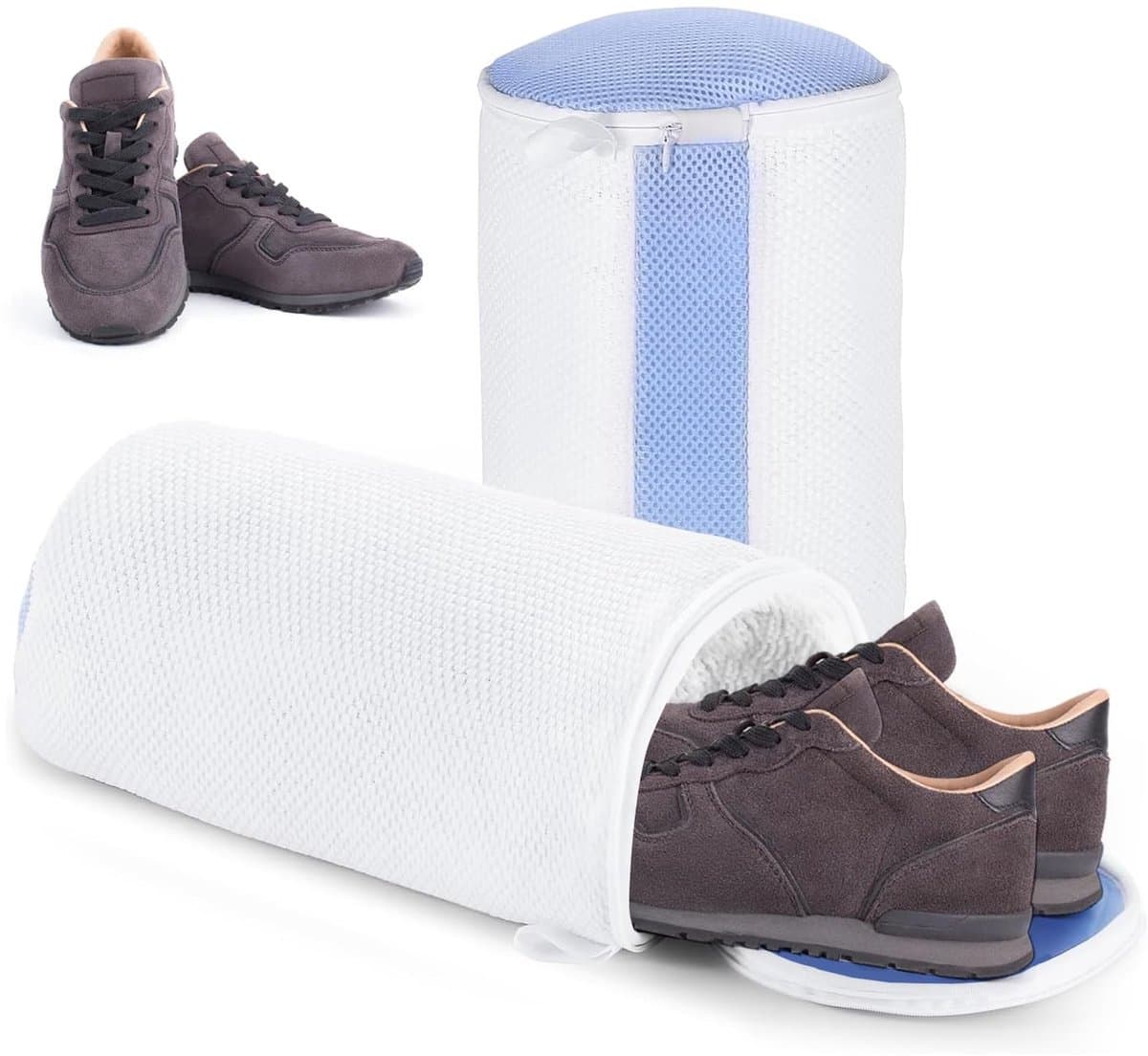 Cosensi - Dailygoods - Schoenwaszak voor Sneakers met Duurzame Rits, Set van 2 — afbeelding 1