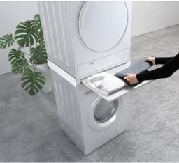 Quvo® Tussenstuk Wasmachine Droger - Stapelkit - Tussenstuk Wasmachine en Droger - Tussenstuk Wasmachine Droger Zwart - Tussenstuk Wasmachine Droger Aeg - Wit - 60cm x 72cm x 10cm — thumbnail 5