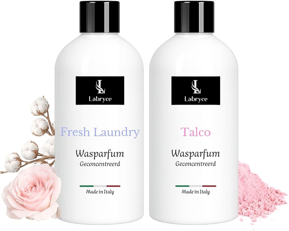 Wasparfum Duo 2 x 250 ml Labryce - Fresh Laundry & Talco — afbeelding 1