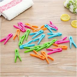 Wasknijpers Set - Kleding Clips - Was Drogen - Sterke Grip - Eén Maat - Meerkleurig — thumbnail 2