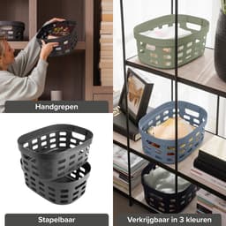 Sunware Sigma Home mand 15L - Set van 6 - Antraciet — thumbnail 4