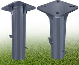 Parasol Grondanker - Parasolhouder Bodem - Terras Stabiliseren - Ruimtebesparend Inbouwmodel - 40 cm Hoog - Donkergrijs — thumbnail 1