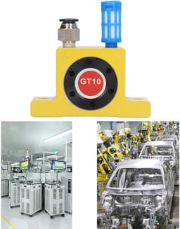 Pneumatische Vibrator - Lucht aangedreven - Materiaal Transport - Geruisloze Turbine - G1/8in - Zilver — thumbnail 4